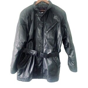 Wilsons Leather Pelle Studio Women Full Zip Leather Jacket Size XL Vintage